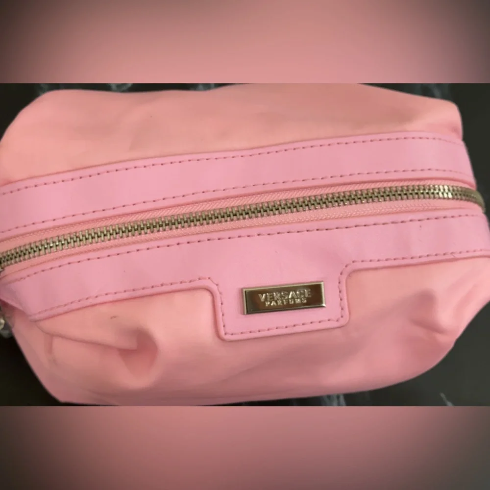 Versace Parfums Cosmetic Pink Pouch with Three Accents AUTHENTIC - Picture 4 of 14